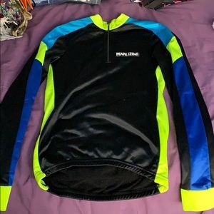 Vintage Pearl Izumi fleece lined cycling jersey
